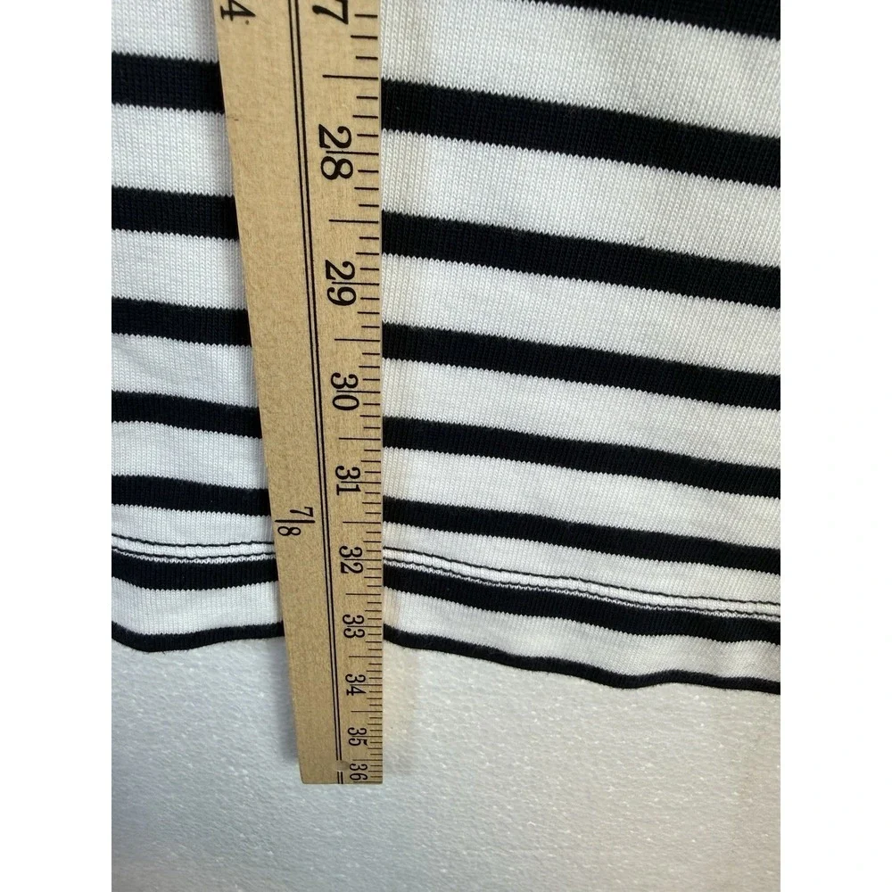 Kate‎ Spade Nautical Striped Shift Dress Size M Blue White Beach Cottage Core